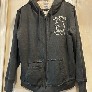 Disneyland Gray Hoodie with Mickey Mouse Size Large